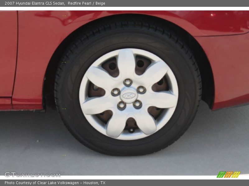 Redfire Pearl / Beige 2007 Hyundai Elantra GLS Sedan