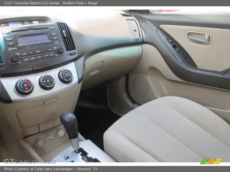 Redfire Pearl / Beige 2007 Hyundai Elantra GLS Sedan