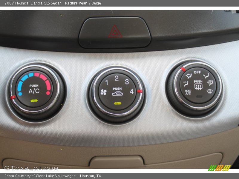 Redfire Pearl / Beige 2007 Hyundai Elantra GLS Sedan