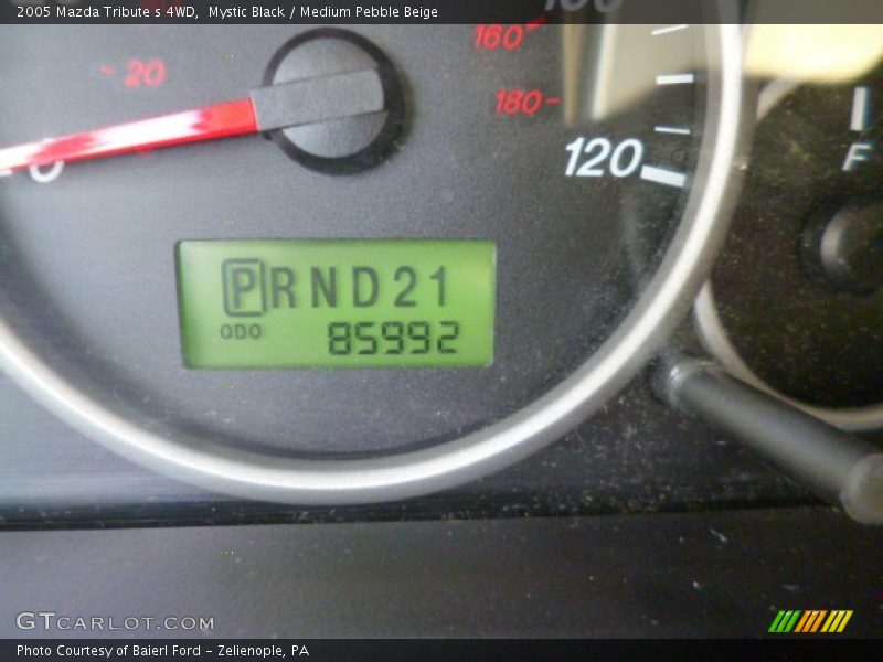 Mystic Black / Medium Pebble Beige 2005 Mazda Tribute s 4WD