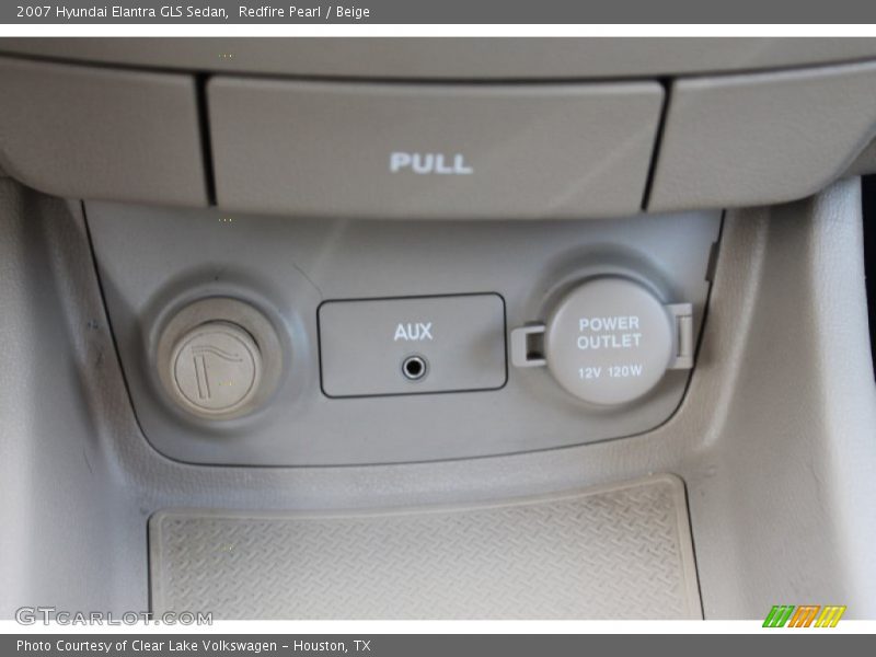Redfire Pearl / Beige 2007 Hyundai Elantra GLS Sedan