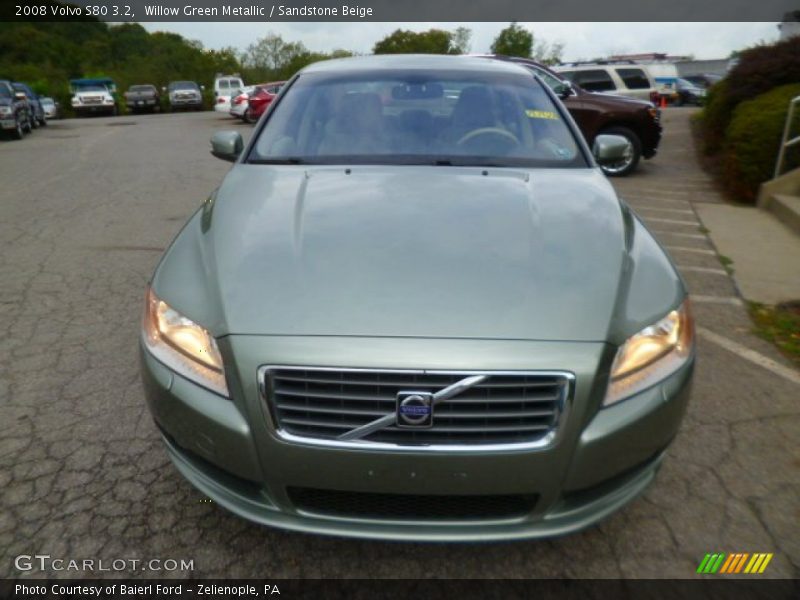 Willow Green Metallic / Sandstone Beige 2008 Volvo S80 3.2