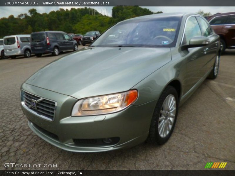 Willow Green Metallic / Sandstone Beige 2008 Volvo S80 3.2