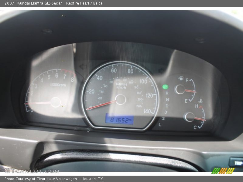 Redfire Pearl / Beige 2007 Hyundai Elantra GLS Sedan