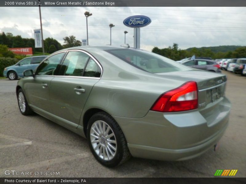 Willow Green Metallic / Sandstone Beige 2008 Volvo S80 3.2