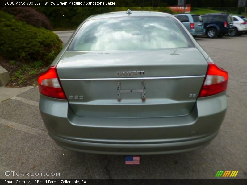 Willow Green Metallic / Sandstone Beige 2008 Volvo S80 3.2