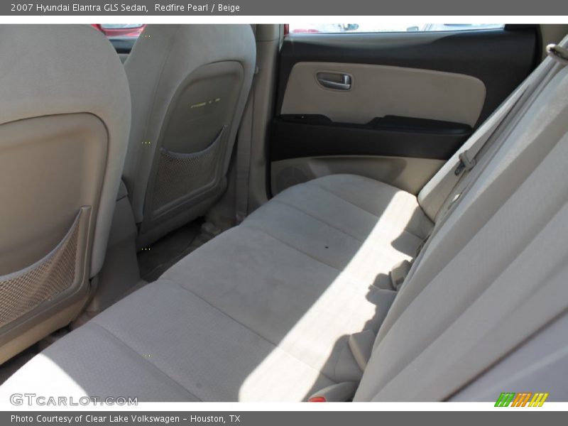 Redfire Pearl / Beige 2007 Hyundai Elantra GLS Sedan