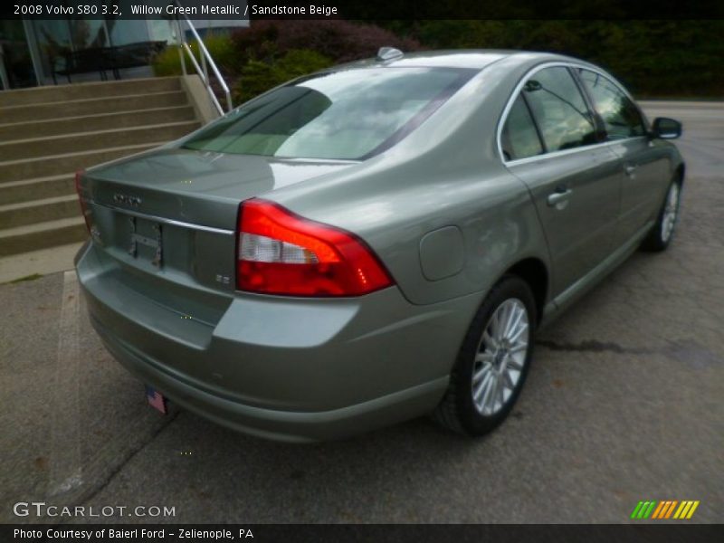 Willow Green Metallic / Sandstone Beige 2008 Volvo S80 3.2
