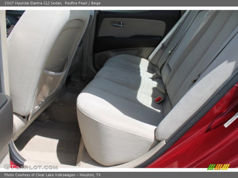 Redfire Pearl / Beige 2007 Hyundai Elantra GLS Sedan