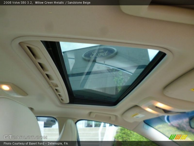 Willow Green Metallic / Sandstone Beige 2008 Volvo S80 3.2