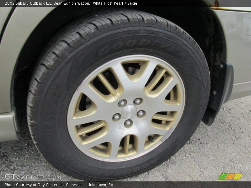 White Frost Pearl / Beige 2003 Subaru Outback L.L. Bean Edition Wagon
