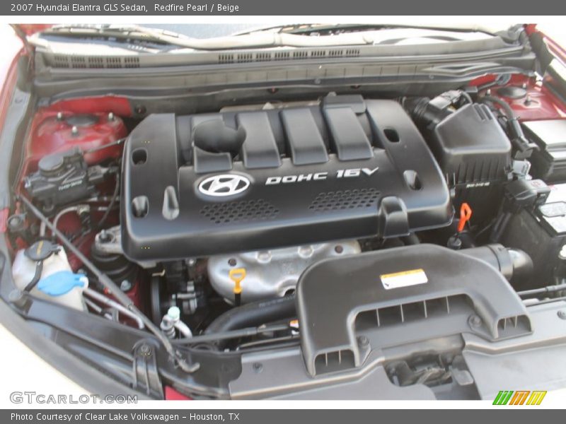 Redfire Pearl / Beige 2007 Hyundai Elantra GLS Sedan