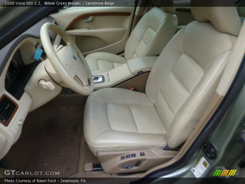 Willow Green Metallic / Sandstone Beige 2008 Volvo S80 3.2
