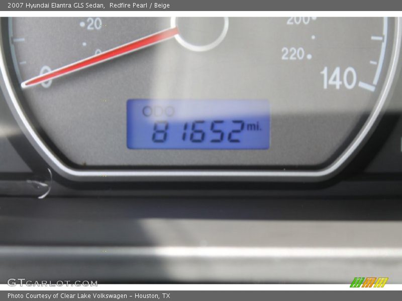 Redfire Pearl / Beige 2007 Hyundai Elantra GLS Sedan