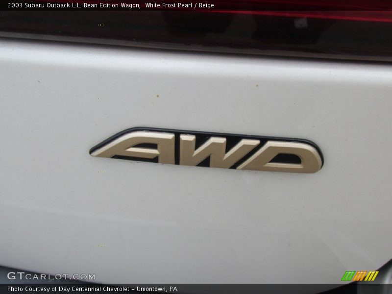 White Frost Pearl / Beige 2003 Subaru Outback L.L. Bean Edition Wagon