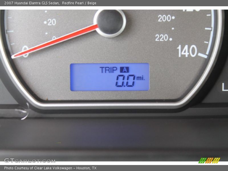 Redfire Pearl / Beige 2007 Hyundai Elantra GLS Sedan