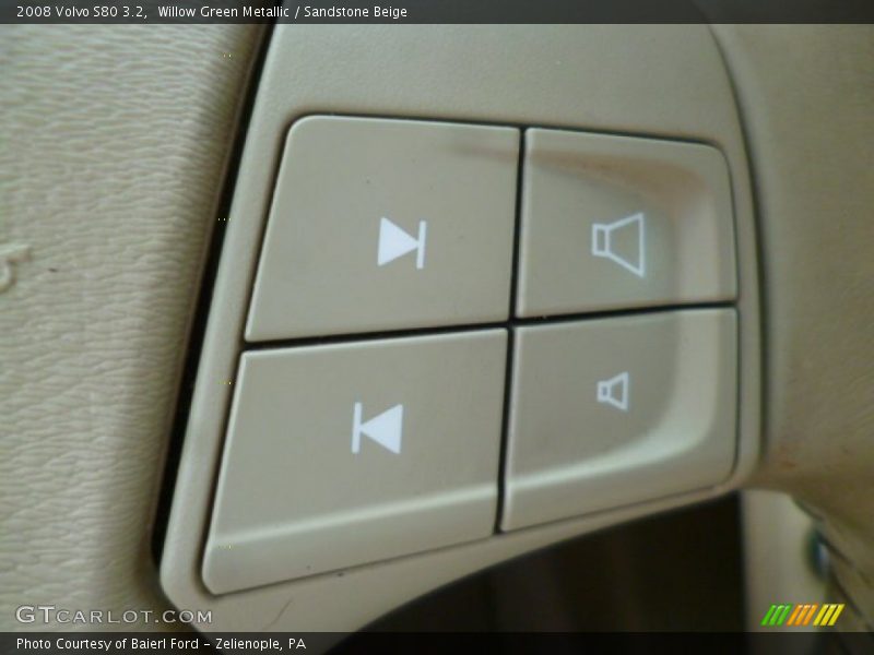 Willow Green Metallic / Sandstone Beige 2008 Volvo S80 3.2