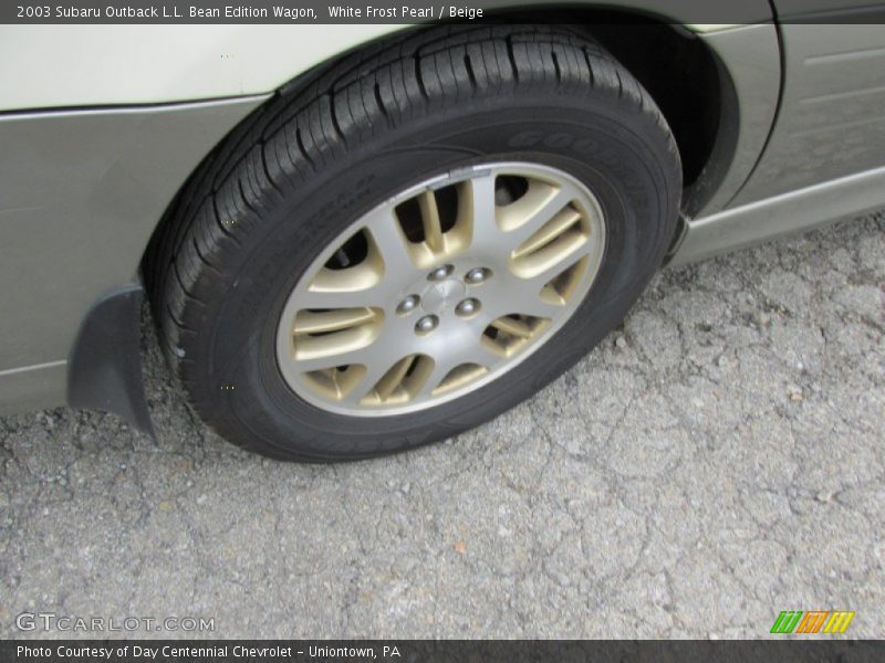 White Frost Pearl / Beige 2003 Subaru Outback L.L. Bean Edition Wagon