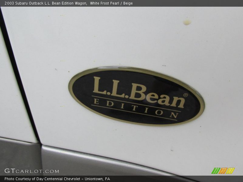 White Frost Pearl / Beige 2003 Subaru Outback L.L. Bean Edition Wagon