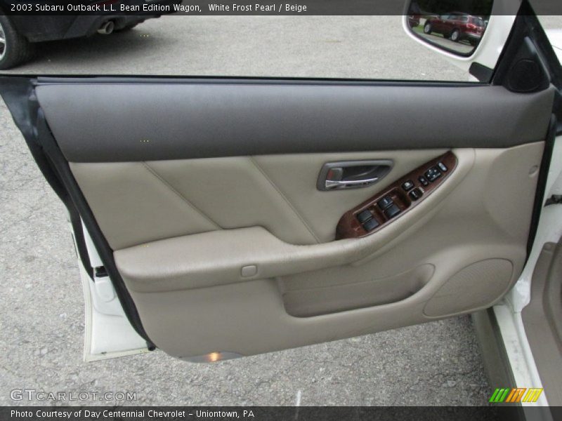White Frost Pearl / Beige 2003 Subaru Outback L.L. Bean Edition Wagon