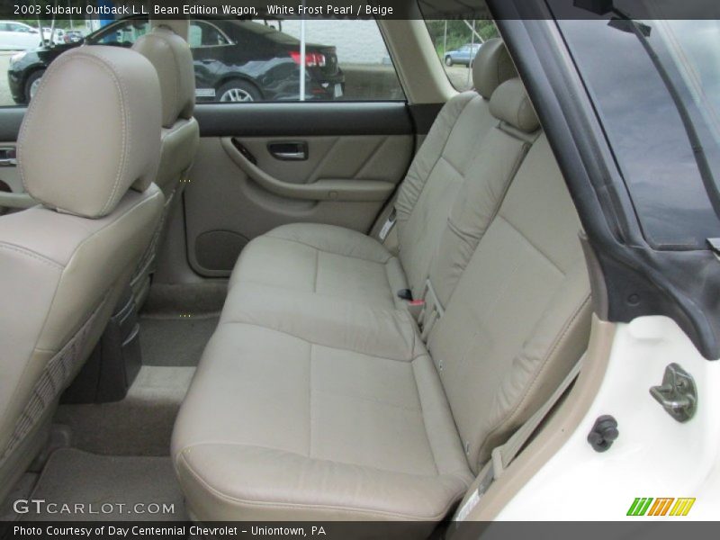 White Frost Pearl / Beige 2003 Subaru Outback L.L. Bean Edition Wagon