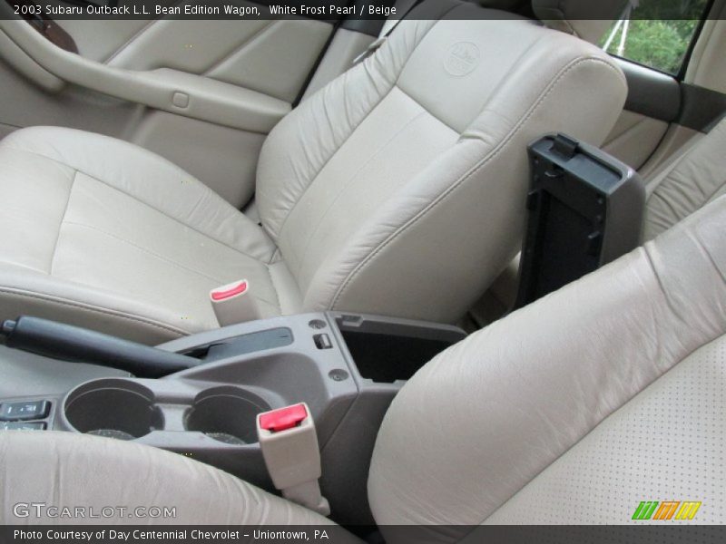 White Frost Pearl / Beige 2003 Subaru Outback L.L. Bean Edition Wagon