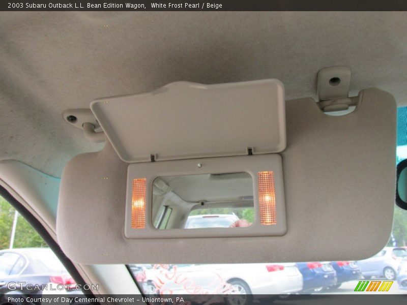 White Frost Pearl / Beige 2003 Subaru Outback L.L. Bean Edition Wagon