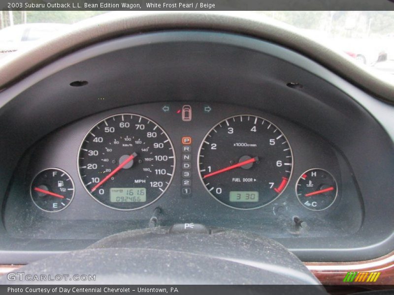 White Frost Pearl / Beige 2003 Subaru Outback L.L. Bean Edition Wagon