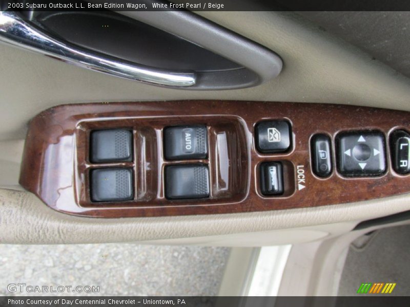 White Frost Pearl / Beige 2003 Subaru Outback L.L. Bean Edition Wagon