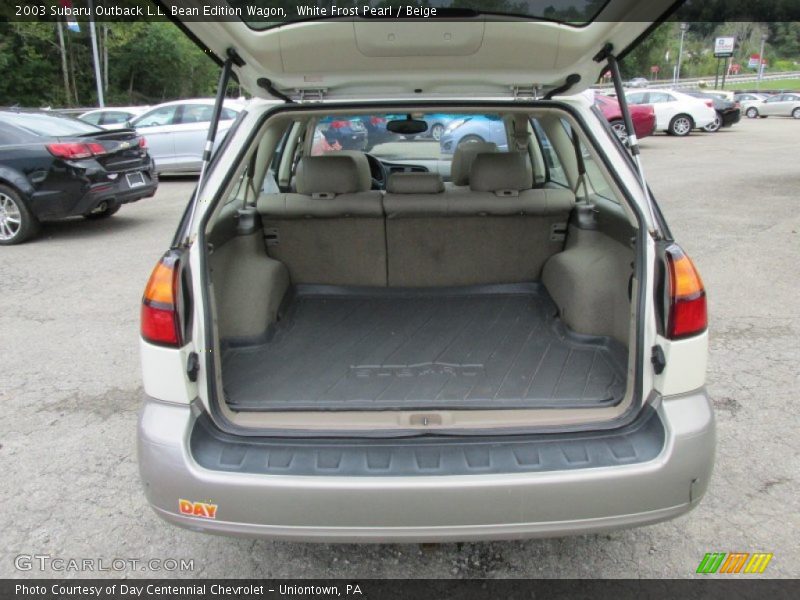 White Frost Pearl / Beige 2003 Subaru Outback L.L. Bean Edition Wagon