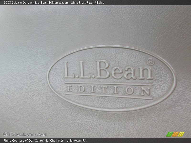 White Frost Pearl / Beige 2003 Subaru Outback L.L. Bean Edition Wagon