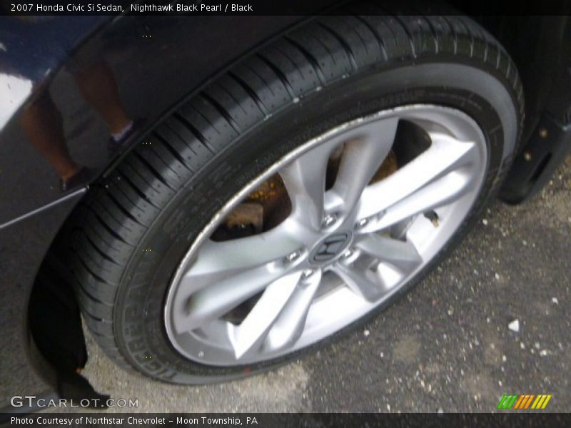 Nighthawk Black Pearl / Black 2007 Honda Civic Si Sedan