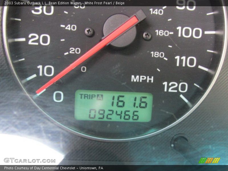 White Frost Pearl / Beige 2003 Subaru Outback L.L. Bean Edition Wagon