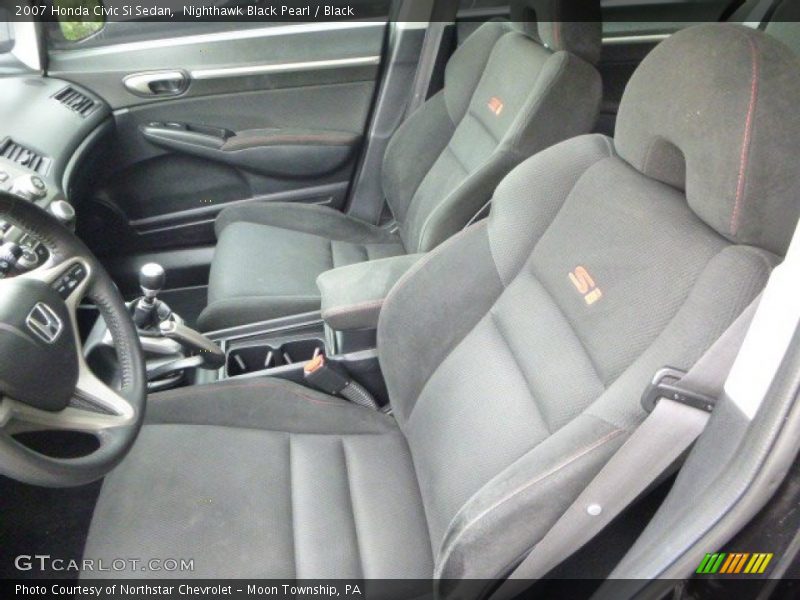 Nighthawk Black Pearl / Black 2007 Honda Civic Si Sedan