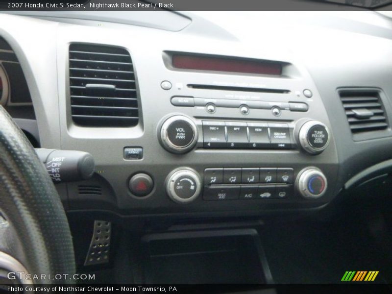 Nighthawk Black Pearl / Black 2007 Honda Civic Si Sedan