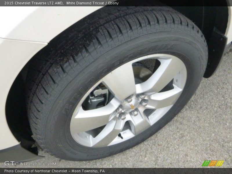 White Diamond Tricoat / Ebony 2015 Chevrolet Traverse LTZ AWD