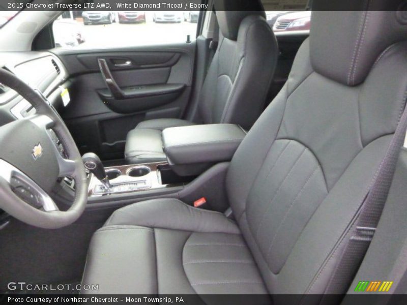 White Diamond Tricoat / Ebony 2015 Chevrolet Traverse LTZ AWD