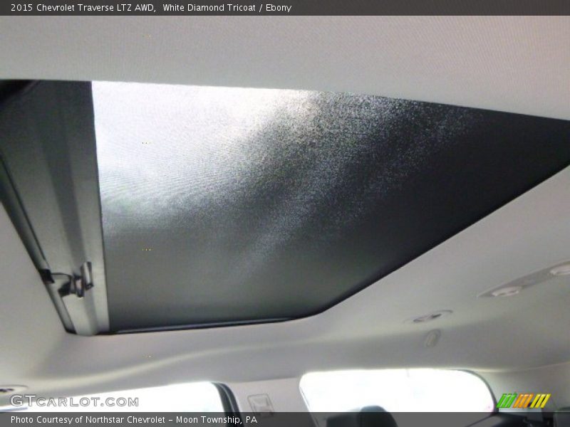 White Diamond Tricoat / Ebony 2015 Chevrolet Traverse LTZ AWD