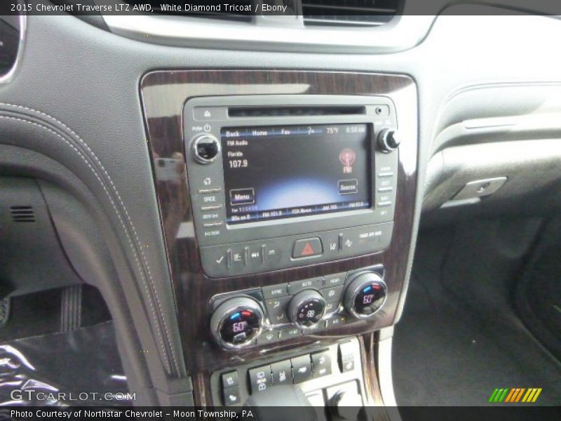 White Diamond Tricoat / Ebony 2015 Chevrolet Traverse LTZ AWD