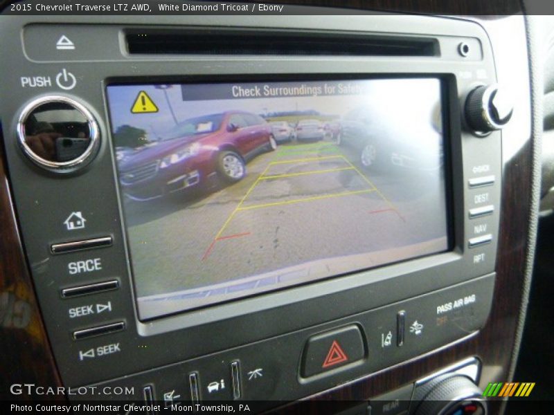 White Diamond Tricoat / Ebony 2015 Chevrolet Traverse LTZ AWD