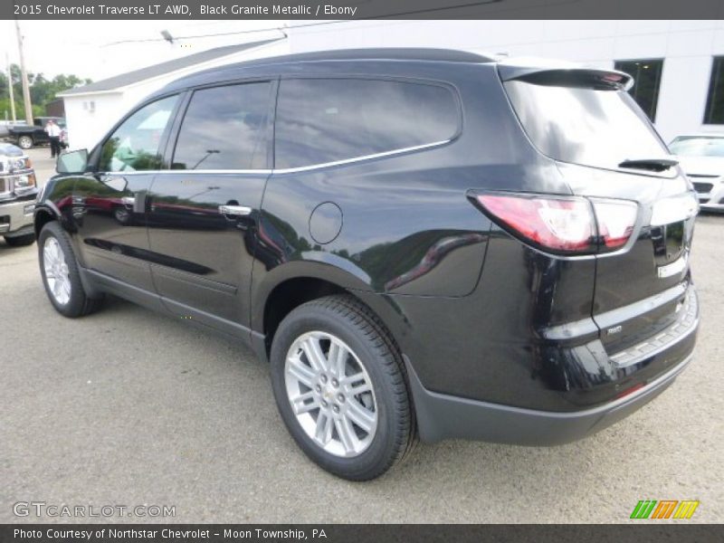 Black Granite Metallic / Ebony 2015 Chevrolet Traverse LT AWD