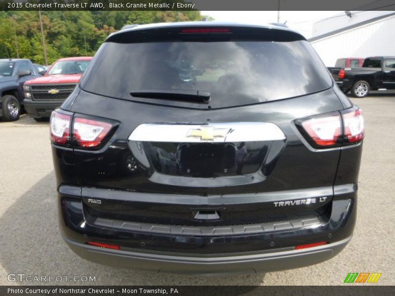 Black Granite Metallic / Ebony 2015 Chevrolet Traverse LT AWD