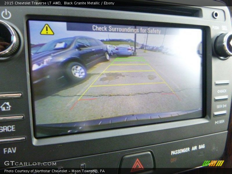 Black Granite Metallic / Ebony 2015 Chevrolet Traverse LT AWD