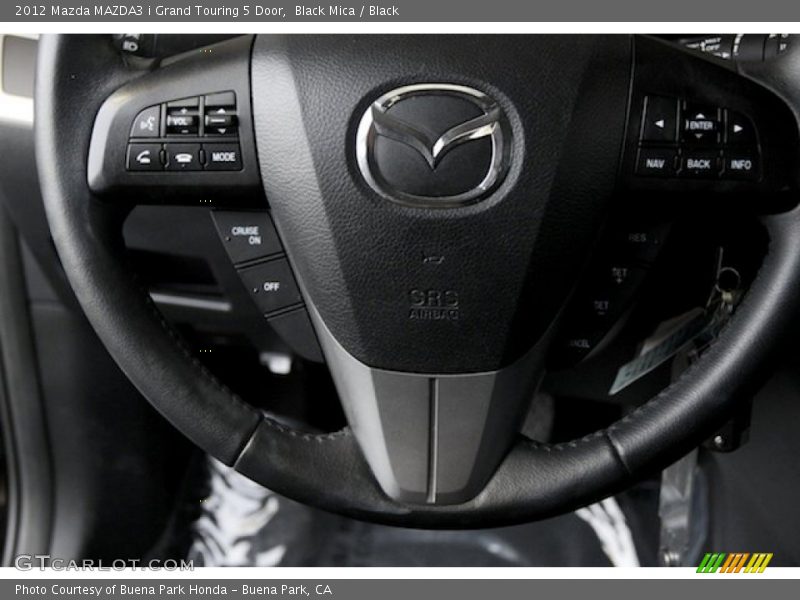 Black Mica / Black 2012 Mazda MAZDA3 i Grand Touring 5 Door