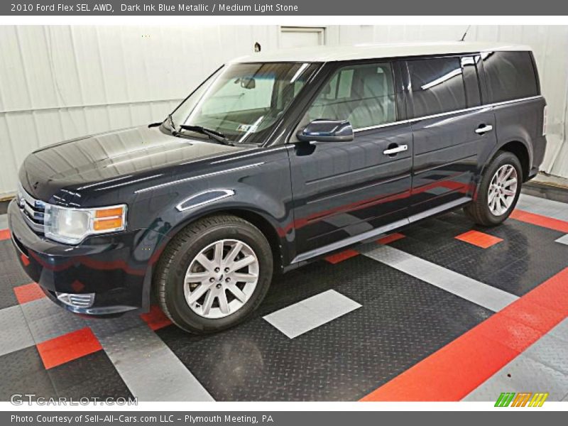 Dark Ink Blue Metallic / Medium Light Stone 2010 Ford Flex SEL AWD