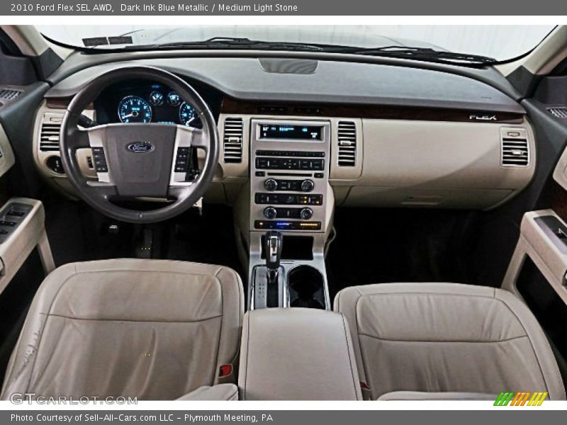 Dark Ink Blue Metallic / Medium Light Stone 2010 Ford Flex SEL AWD