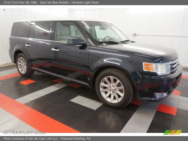 Dark Ink Blue Metallic / Medium Light Stone 2010 Ford Flex SEL AWD