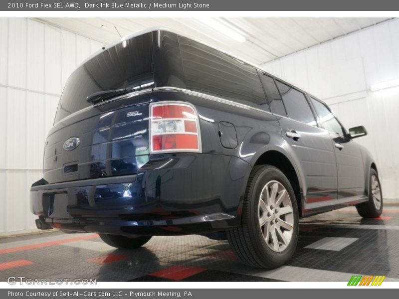 Dark Ink Blue Metallic / Medium Light Stone 2010 Ford Flex SEL AWD