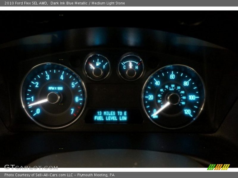 Dark Ink Blue Metallic / Medium Light Stone 2010 Ford Flex SEL AWD