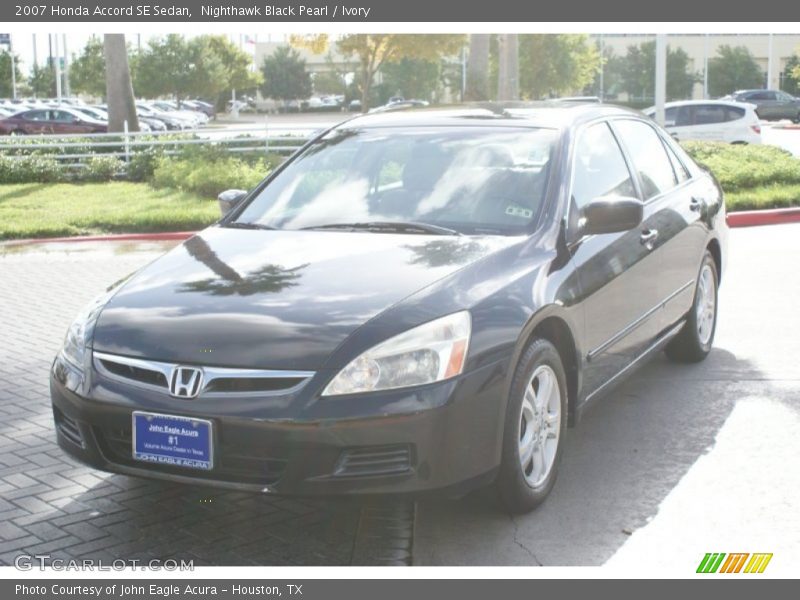 Nighthawk Black Pearl / Ivory 2007 Honda Accord SE Sedan